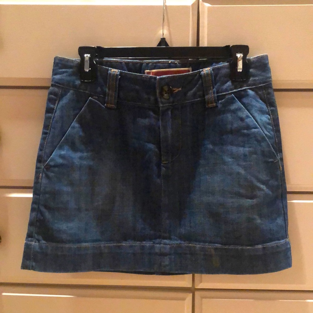 A beautiful mini jeans skirt in excellent condition.